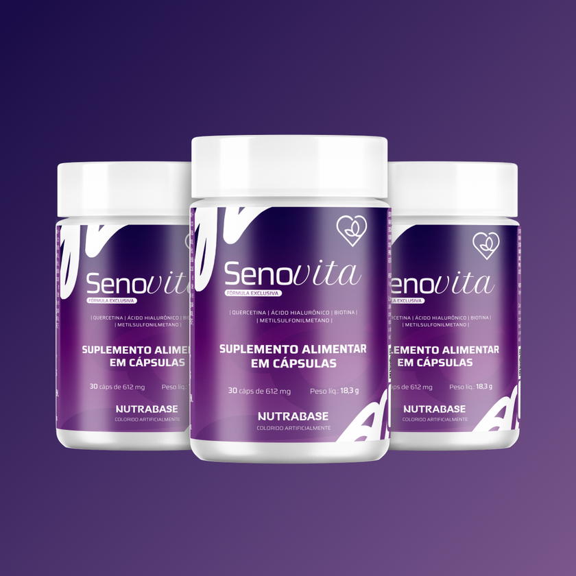 Senovita | 30 cápsulas 612mg Nutrabase - 3 Unidades