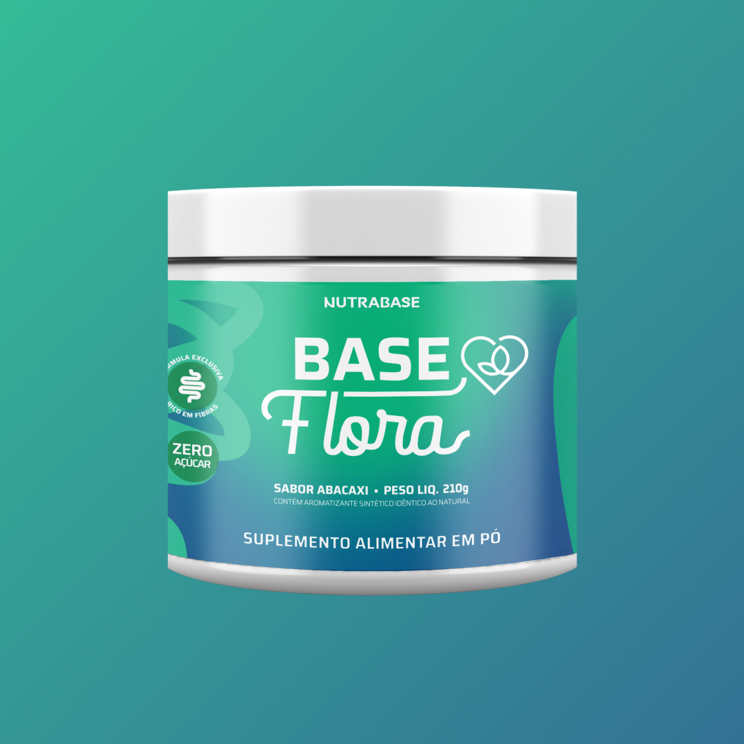 Base Flora 230g | Suplemento Sabor Abacaxi Nutrabase