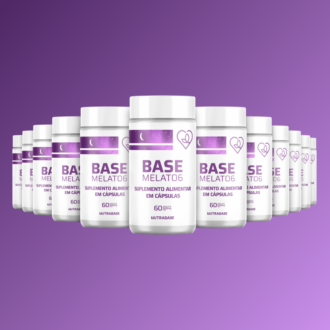 Base MELATO6 | 60 cápsulas 500mg Nutrabase