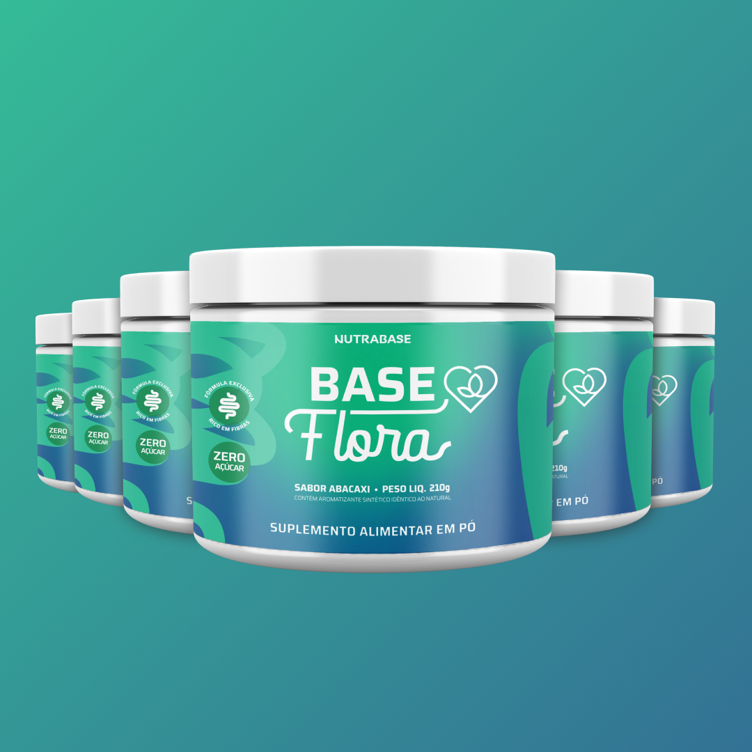 Base Flora 230g | Suplemento Sabor Abacaxi Nutrabase