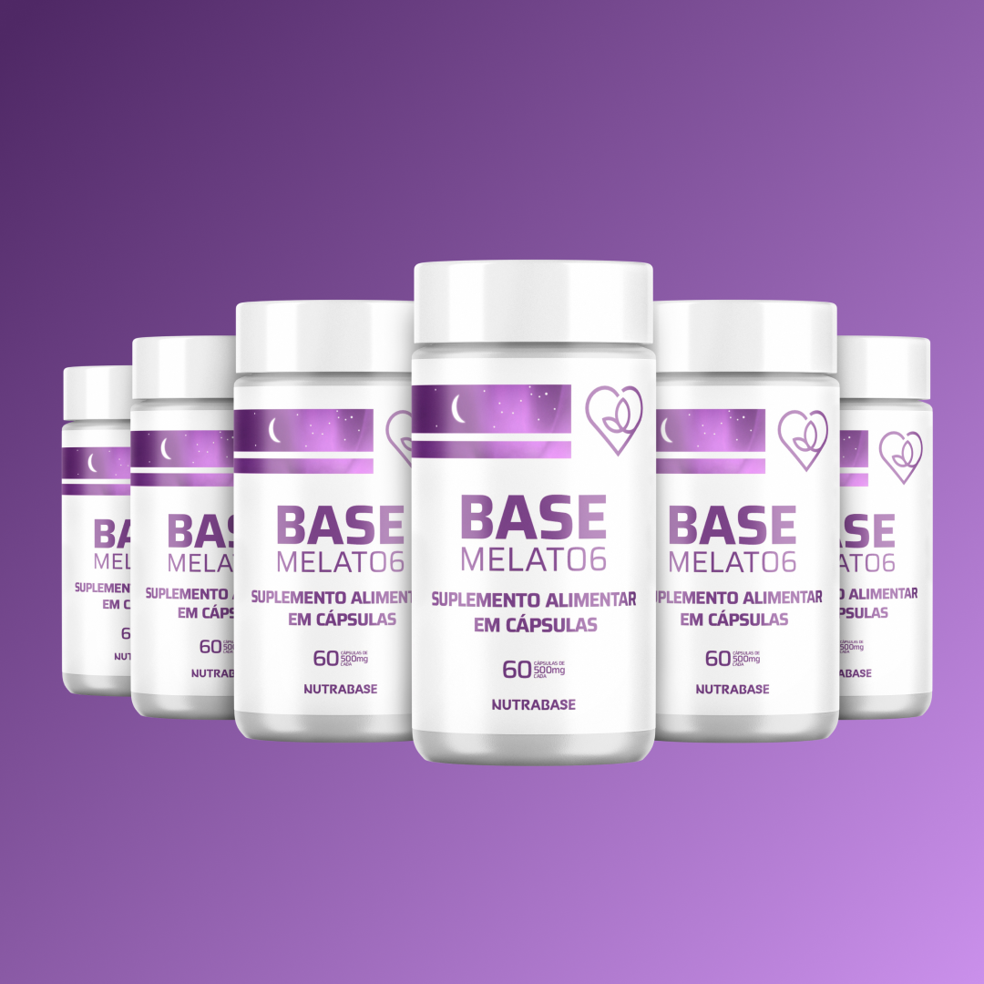 Base MELATO6 | 60 cápsulas 500mg Nutrabase