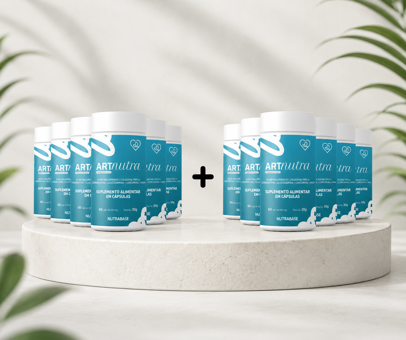 Artnutra | 60 caps 500 mg - Nutrabase - Compre 3 e Leve 6 Unidades